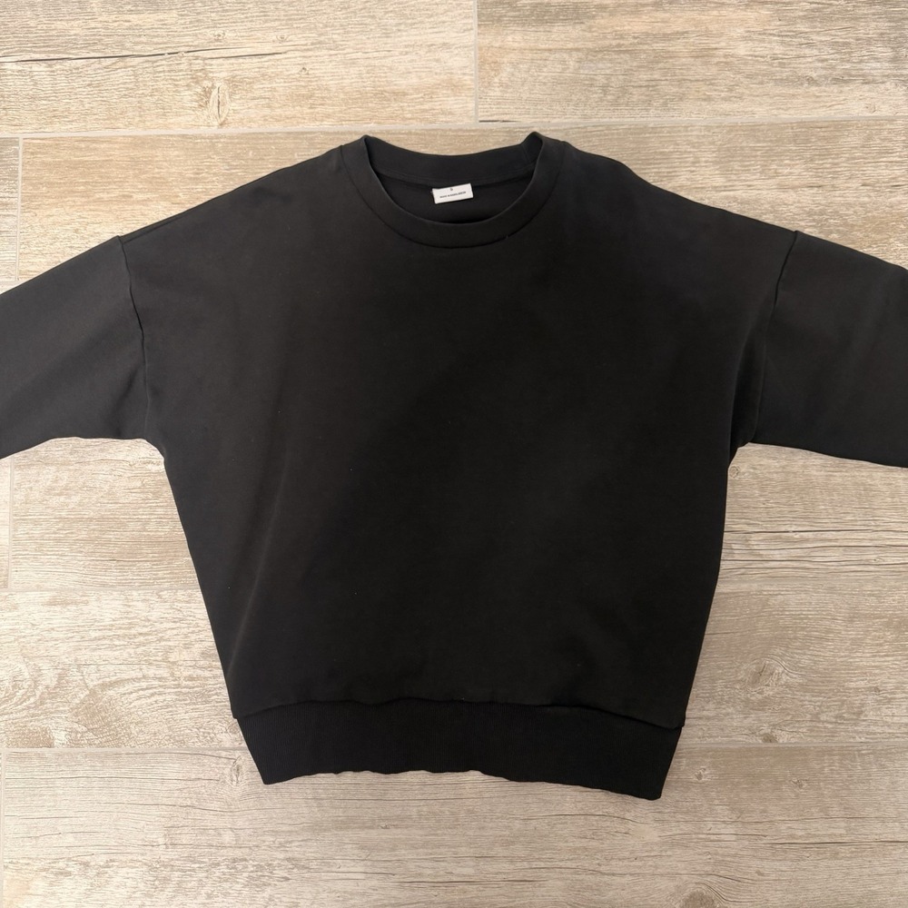 Gymshark Women's Retake Sweat‎ Crew Sweatshirt in Black Size Small - Picture 3 of 7